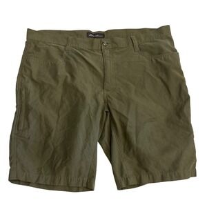 Eddie Bauer Shorts 42 Mens Olive Green Casual Outdoor Pockets Hiking‎